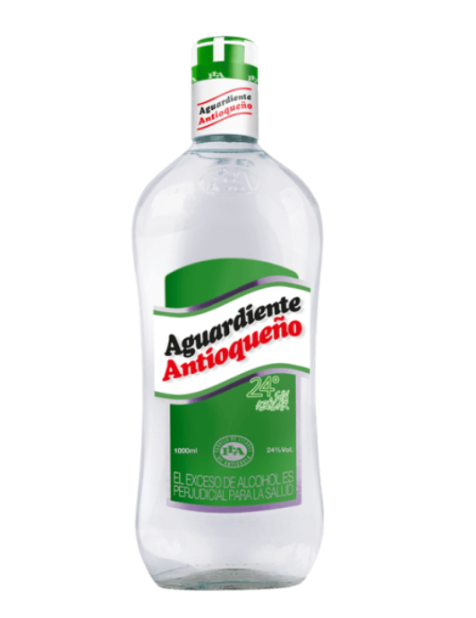 AGUARDIENTE ANTIOQUEÑO TAPA VERDE L